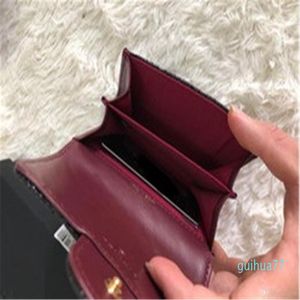 Designer-Kartenhalter Tasche Frauen Mode Lederklappe Mini-Brieftaschen weibliche Geldbörsen Kartenhalter Coin Beutel233e