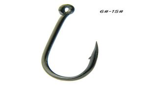 10 storlekar 615 Black Ise Hook High Carbon Steel Barbed Hooks Fishhooks Asian Carp Fishing Gear 1000 Pieces Lot W102830859