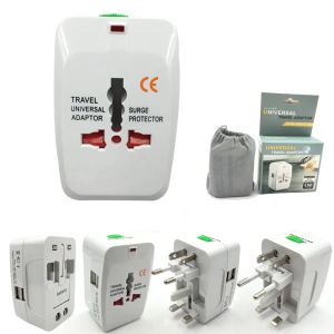 Worldwide Power Plug -adapter Universal Converter allt i en internationell reseladdare utanför landet för vägginmatning i USA EU UK LL