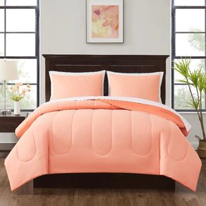 Conjuntos de cama Mainstays Coral 7 peças cama em saco conjunto de edredom com lençóis 231214