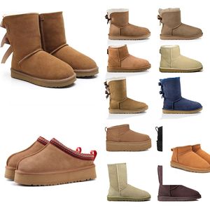 أحذية الثلج بوتس مصمم أحذية UG Boots Australia Womens Boots Tasman Tasman Slippers Ultra Mini Boots Platform Boots Mens Boots Boots Women Weather Hybrid