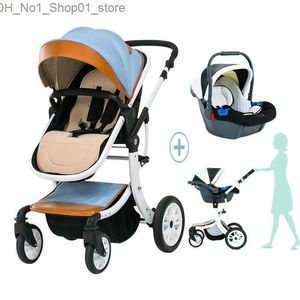 Barnvagnar# barnvagnar# i 1 baby barnvagn med bilstol högt landskap vagn ljus född barnvagn lyx absorption foldstrollers# barnvagnar# barnvagnar# Q231215