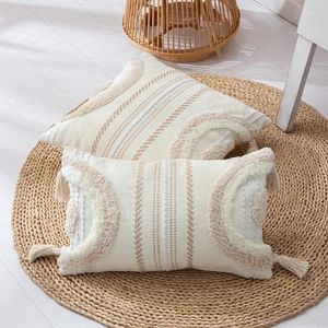 Cuscino Decorazione per la casa Divano Divano Copriletto Boho trapuntato in cotone intrecciato