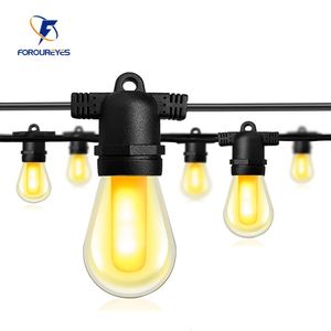 Dekoracje świąteczne 8m 1 18M Outdoor LED Lights 5V Flame Lampa Waterproof Fairy Garland Patio Festival Bar Atmosfera Dekoracja oświetlenia 231214