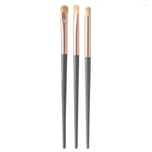 Makeup Brushes 3PCS Eye Shadow Detail Blending Tool Set Cosmetic Highlighter Lying Silkworm Smudge Soft Hair Blush Beauty