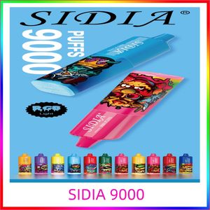 SIDIA 9000 Puffs 9000 puffs Capacidade 650 mAh E capacidade líquida 18 ml Faixa de potência 7 - 12 v Porta de carga tipo-C Bang crazvapes