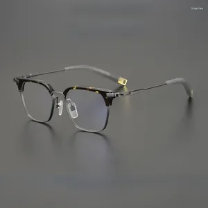 Óculos de sol Boldados Ultralight acetato de titânio puro Óculos