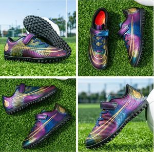 Children Youth Low Top Lightweight Anti Slip TF Football Shoes Boys Girls Grass Training Football Shoes Fashion Casual Sneaker