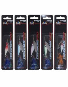 Nova engrenagem de pesca spinnerbait de metal 18g 85cm vib isca spinner iscas de pesca com mosca 5 cores baixo spinnerbaits6321057