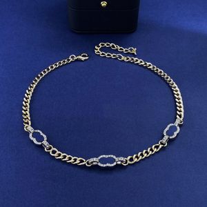 Collane di marca del progettista Catena delle donne Doppia lettera Moda Braccialetto di fascino Gioielli Regalo Collane con pendente c1fc #