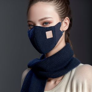 sciarpa con maschera di lusso leggera invernale regalo moda protezione tridimensionale del viso traspirante all'aperto equitazione sciarpa con maschera calda fredda blu verde antivento nera