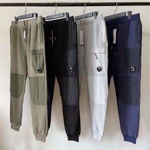 9 Color Diagonal Fleece Mixed Utility designer pants One Lens Pocket Pant Outdoor Men Tactical Trousers Loose Tracksuit Size M-XXL cp companies 68D1