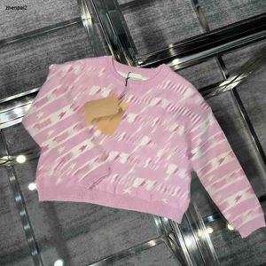 Luxury baby sweater child pullover Size 100-160 Knitted kids designer clothes Letter Jacquard Stripe Design toddler hoodie Dec05