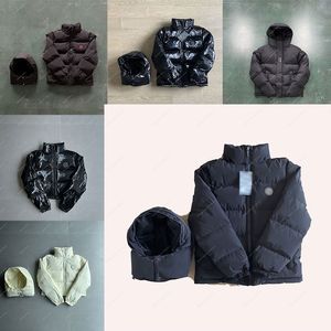 Clássico masculino jaqueta vermelha rótulo casaco bordado engrossado quente rua hip hop moda nicho britânico Trapstares mulheres curto inverno jaqueta parkas