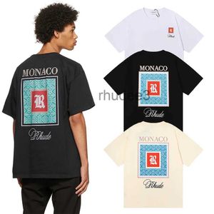 Designer Camisetas Mens Shorts Padrão Tops Verão Manga Curta Mulheres Roupas Gráfico Tees Camiseta Hip Hop Carta Graffiti Imprimir Solto Rhude Causal Pant J996