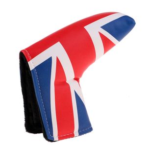 Andere golfproducten PU Golf Putter Head Cover Headcover Protector Bag Sleeve Boots Flag 231214