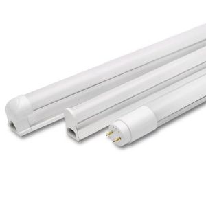 10st 4ft LED -rörljus T8 T5 1200mm 24W G13 BASE MILKY COVER 110V 220V 230V 240V LED -fluorescerande varm vit cool vit vit