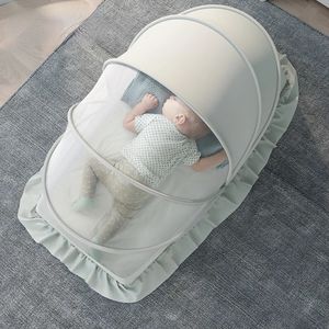 Crib Netting Baby Bed Portable Folding Mosquito Net Cots born Foldable Bottomless AntiBug Sun Shelter 231213