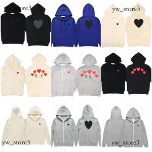 Hoodies dos homens moletons 21s Designer Play Commes Jumpers Des Garcons Carta Bordado Manga Longa Pulôver Mulheres Coração Vermelho Solto 2299