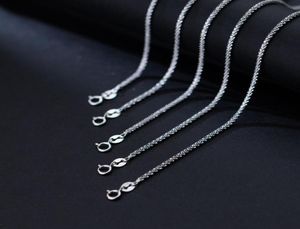 Pendanthalsband 925 Sterling Silver Popcorn Chain Halsband för kvinnliga smycken på nacken Long 40 45 50 55 60 70 80 cm tjock 2 mm4816112