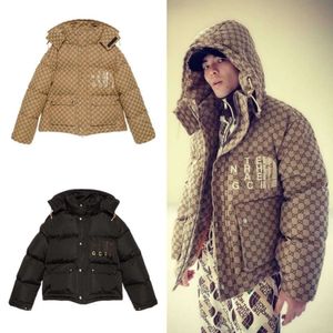 Designer Luxury Chaopai Classic Winter 2022 new detachable hooded quilted long-sleeved couple wear, trend down jacket