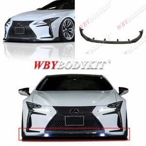 per il modello Lexus LC500/h aggiornamento Kit carrozzeria Spoiler anteriore Labbro anteriore aggiuntivo Labbro paraurti anteriore Spoiler anteriore con splitter per labbra in carbonio visibile per paraurti anteriore originale