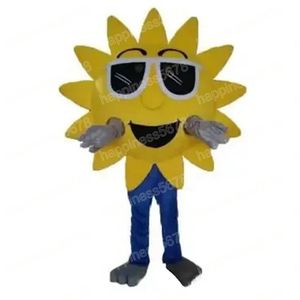 Adult size Yellow Sunflower Mascot Costumes Cartoon Character Outfit Suit Carnival Adults Size Halloween Christmas Party Carnival Dress suits For Men Women