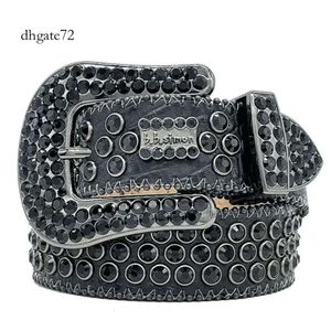 mens belt Bb Simon Designer Belt Retro Needle Buckle Belts 20 Color Crystal Diamond B I