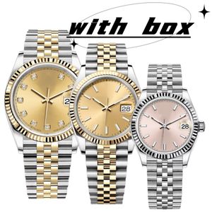 Designer Mens Watch Watches High Quality DateJusts 41mm Datum Bara automatisk Watch Mens Designer 31mm Womens Watch Orologio Di Lusso Classic ES