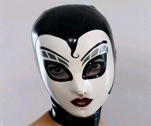 Nya kvinnor kvinnliga handgjorda drama anpassade latex cosplay maid hoods skarvade sjuksköterska fetisch mask hjältemask headgear3652827