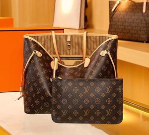 Borse in pelle di alta qualità Borse a tracolla da donna con portafoglio Borsa composita Naverfull Borsa da donna 2 pezzi / set M40156 luxurybag118