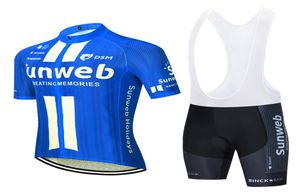 Men039s Jersey set 2020 Pro Team Sunweb Summer Cycling Cycling MTB Bike Jersey Kit Kit Ropa Ciclismo8279478