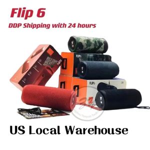 Flip 6 مكبر صوت بلوتوث محمول ، صوت قوي وباس عميق ، IPX67 مقاوم للماء+مكبرات صوت مقاومة للغبار المستودع المحلي