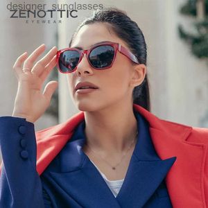 Солнцезащитные очки ZENOTTIC 2023, оригинальные поляризационные солнцезащитные очки в толстой оправе-бабочке для женщин, массивные солнцезащитные очки с защитой от ультрафиолета UV400L231214