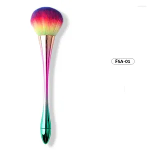 Nail Brushes 6 Styles Art Dust Brush For Manicure Colorful Acrylic Makeup Blush Powder Fashion Gel Accessories Tool