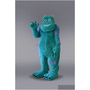 Mascot Scary Blue Monster Costume Adt Size Halloween Street Funny Drop Delivery Apparel Costumes Dhzr9