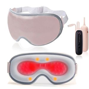 Eye Massager Electric Heated Eye Mask Sleeping Mask Wireless uppladdningsbar vibration Ögonmassager Relieve Eye Strain Dark Circles Dry Eye 231214