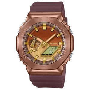 Iced Out Orologio sportivo al quarzo digitale da uomo LED con sollevamento manuale automatico, funzione completa, ora mondiale, serie GM Oak con scatola originale