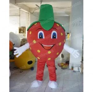 Mais novo morango mascote traje carnaval unisex roupa festa de aniversário de natal ao ar livre festival vestir-se adereços promocionais celebração do feriado