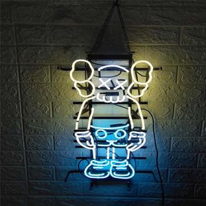 KW ME058 Neon Sign Handicraft Light Beer Bar Pub Real Glass Tube Logo Annonsering Display Neon Signs 17 19 24'316y
