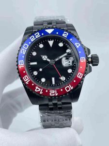 Wristwatches Men's Waterproof Watch With Calendar Window - 40mm Black Dial