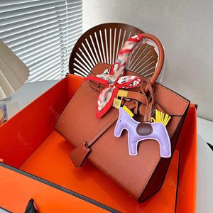 Women Leather Totes Bag Designers Luxury Handbag Fashion New Female Quality Shoulder Messenger Birk Bags 25cm