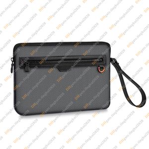 Männer modische Casualdesign Luxus Clutch Bag Handtasche Tasche Aufbewahrungstasche Top Spiegel Qualität N60324 Geldbörse