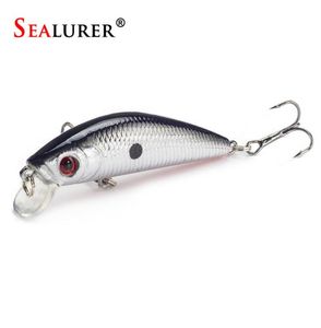 8g 7cm 1 pz Minnow Lure Attrezzatura da pesca in mare Kit da pesca Esca dura Jig Wobbler Richiamo di plastica Pesca Alimentatore Richiamo di pesca28387689337