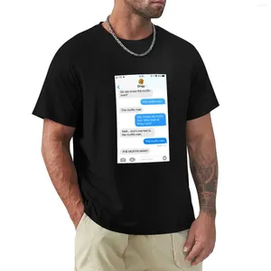 メンズポロスあなたはマフィンの男を知っていますか？ TシャツのカスタムTシャツは、男の子のためにあなた自身のデザインをデザインします夏のトップメンズグラフィックTシャツ