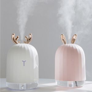 Eteriska oljor Diffusorer Högkvalitet 220 ML Ultraljuds luftfuktare AROM Eterskapolja Diffusor för hemmabil USB Fogger Mist Maker med LED Night Lamp 231213