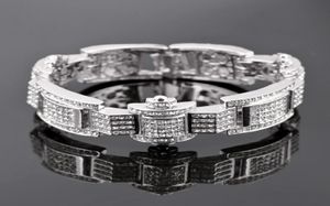 Hip hop fashion diamondencrusted men039s hip hop bracelet with cool and unique style3629054