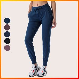 Lu Lu Align Leggings med bunden elastisk midja Sport Yoga Lemon ll byxor Lossa avslappnade fitnessbyxor som kör byxor Fashion Outdoor Pants