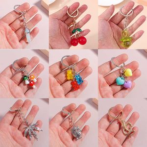 Fruit Personalized Keychain Accessory Pendant Acrylic Car Cartoon Pet Mobile Phone