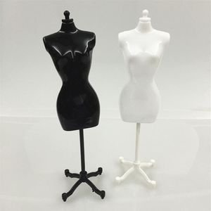 Cabeça de cabeleireiro embalagem de joias 4 peças 2 preto 2 branco manequim feminino para boneca monstro bjd roupas display diy presente de aniversário316o